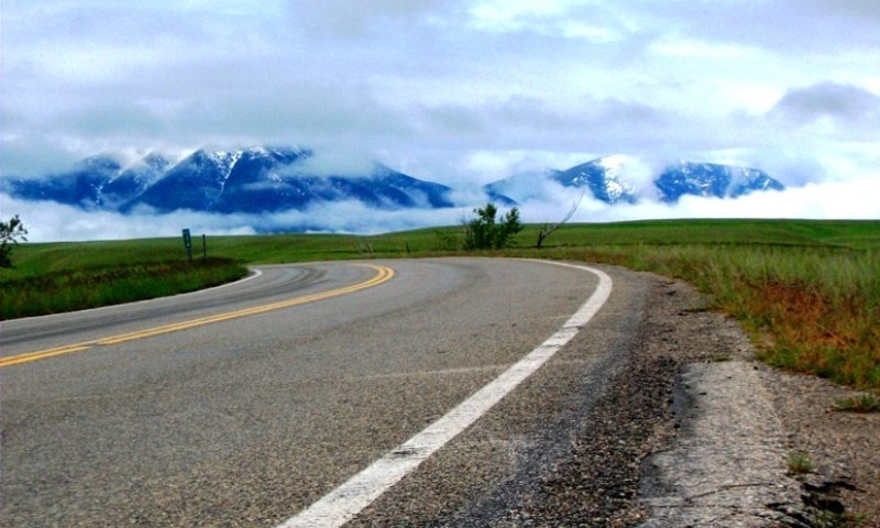 Scenic Drive through Stillwater Valley in Montana