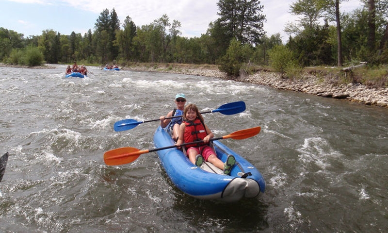 Inflatable Kayaking near Red Lodge Montana
